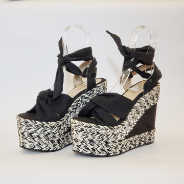 Sandalias de Plataforma Negras para Damas - Zapatos Colombianos