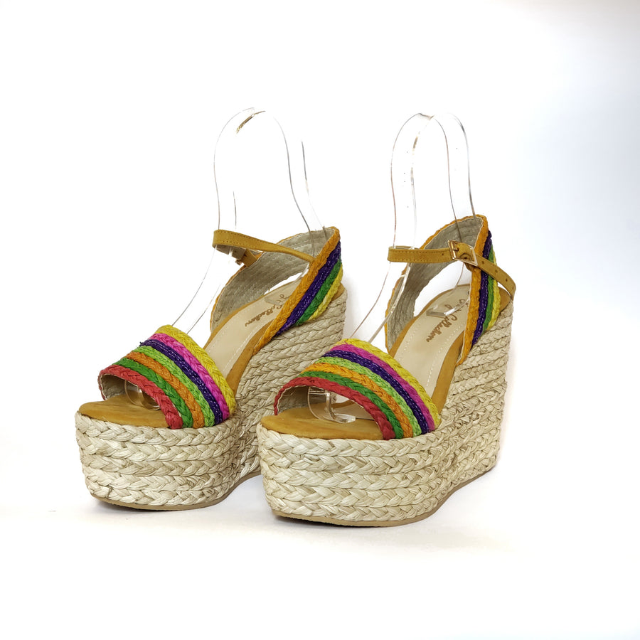 Zapatillas Multicolor de Plataforma Para Damas - Zapatos Colombianos