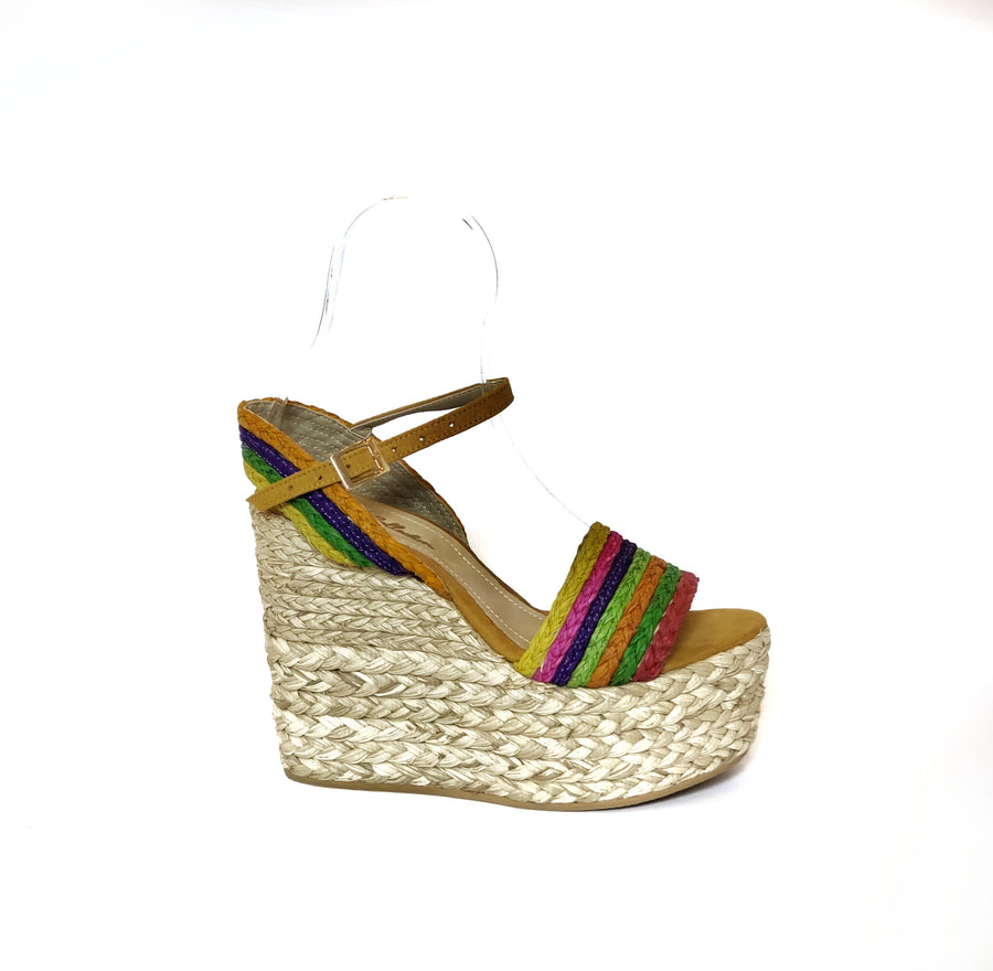 Zapatillas Multicolor de Plataforma Para Damas - Zapatos Colombianos