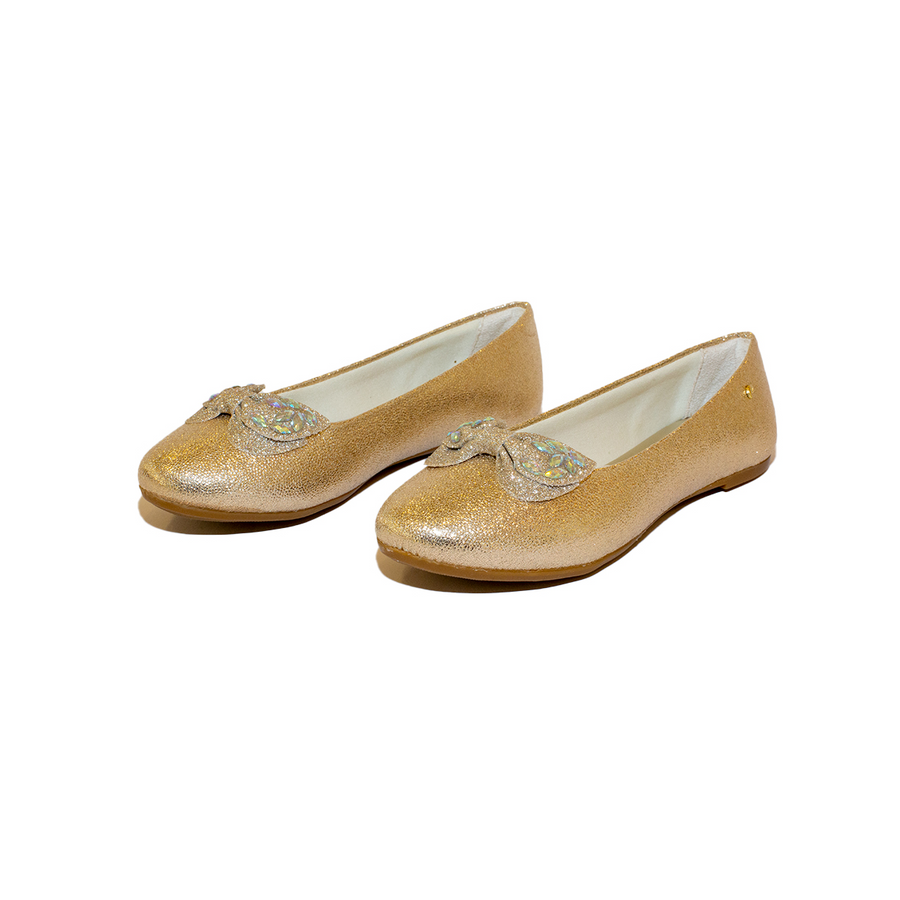 H&m Niña Zapatillas De Niña Doradas Ballerinas Zapatos