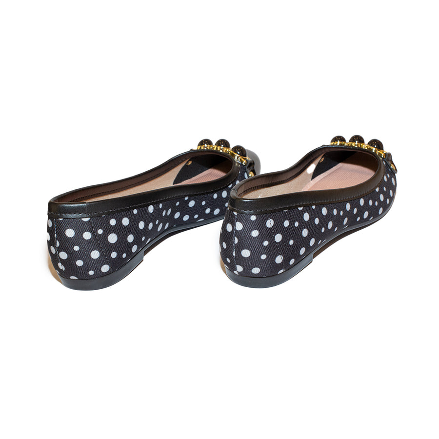 Zapatos Balerinas Para Dama Poa Mix Negro - 5723.104