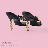ZINC | Sandalias de Mujer con Tachas Doradas