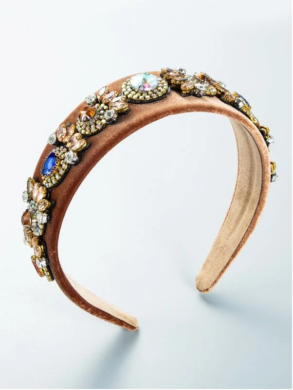 sw2108141199855775 Diadema con diamante de imitación & con diseño de circón